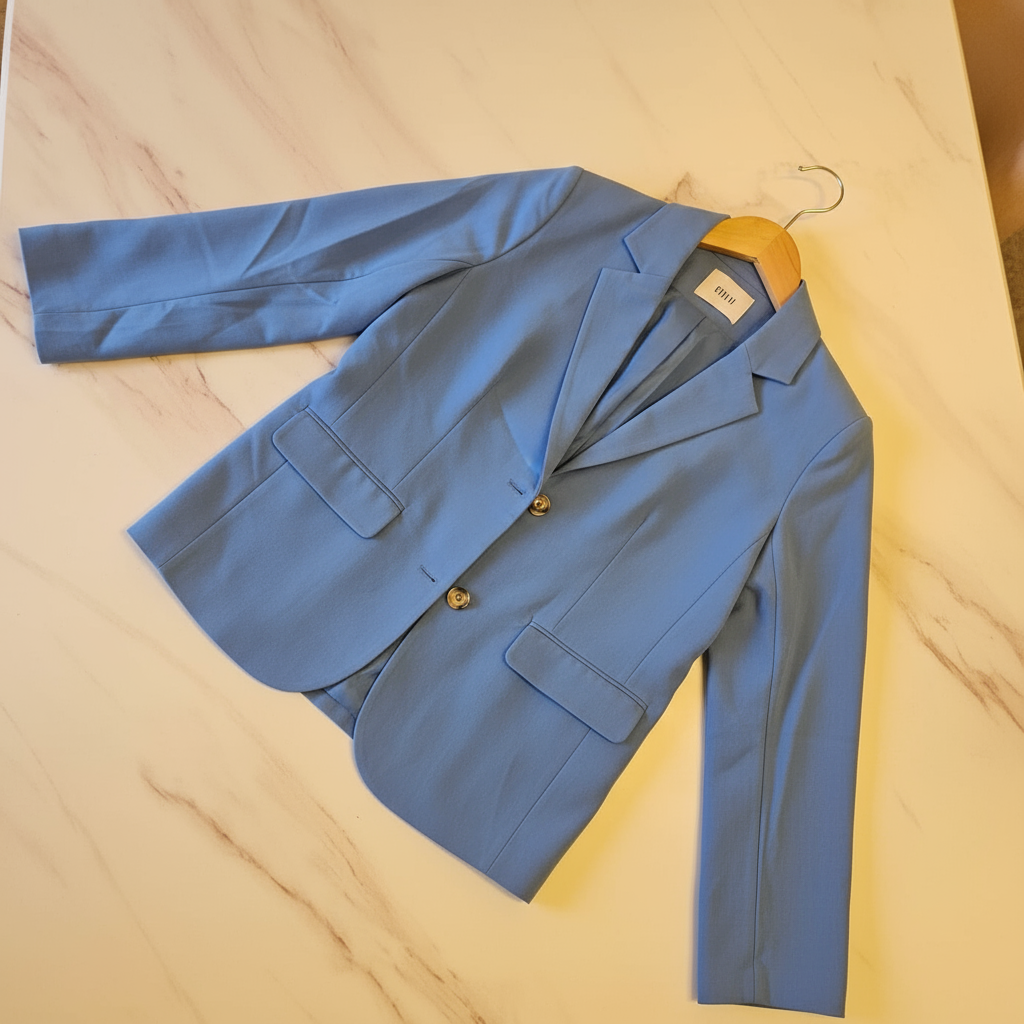 Sky Blue Tailored Women’s Blazer