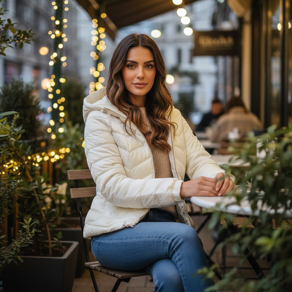 Women's Winter Puffer Jacket with Hood ( Nuna Lie )